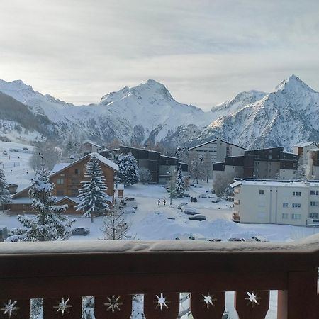 Residence Plein Sud A Cote Jandri Express, Front De Neige, Vue Splendide, Label 2 Alpes, Classe 2 Etoiles Tourisme لو دوز آلب المظهر الخارجي الصورة