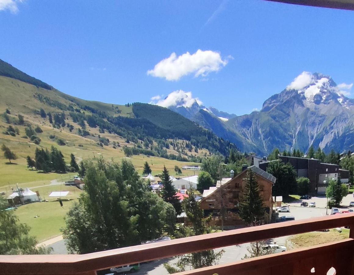 Residence Plein Sud A Cote Jandri Express, Front De Neige, Vue Splendide, Label 2 Alpes, Classe 2 Etoiles Tourisme لو دوز آلب المظهر الخارجي الصورة